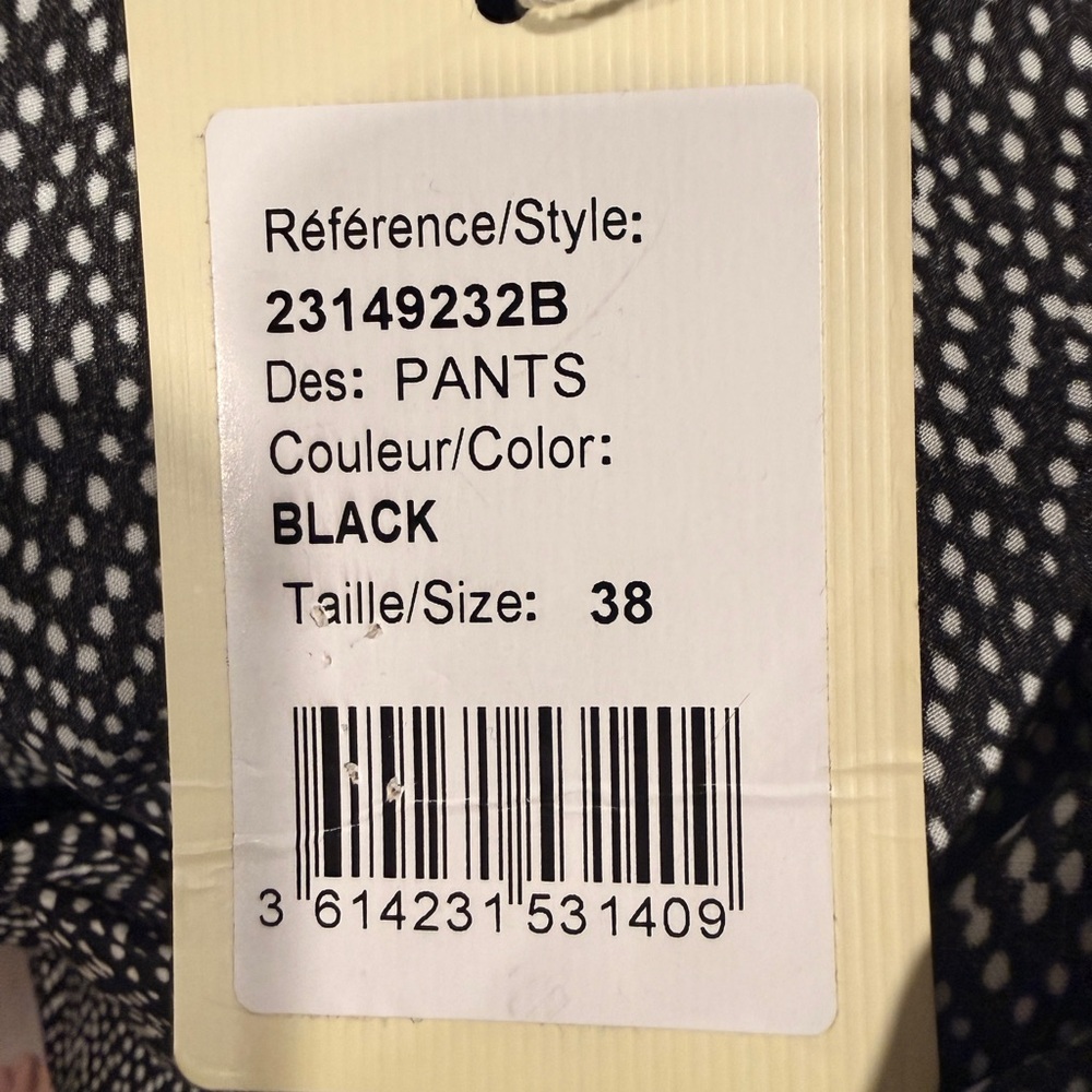 Anthropologie See You Soon Black and Gray Patterned dress pants - Picture 5 of 11